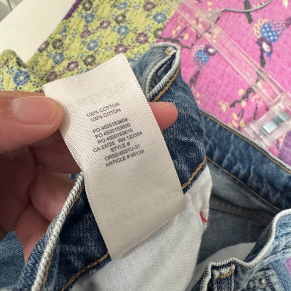 ARITZIA SUNDAY BEST High Rise Medium Wash Jeans Straight Leg 0 Casual Boho Retro - Picture 6 of 10